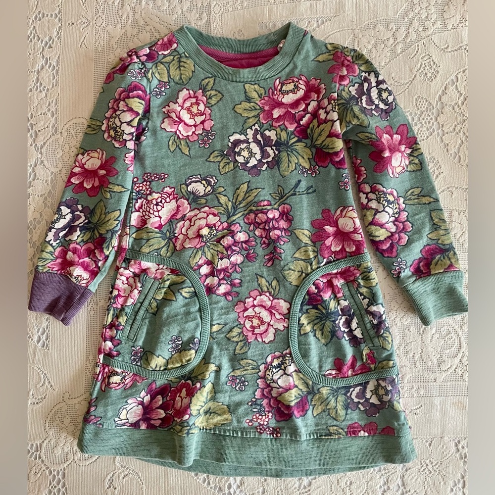 Joules UK *British boutique* casual knit floral dress, size 5